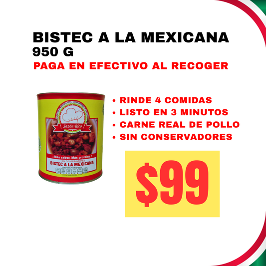 Bistec a la mexicana sazón rico 950 g