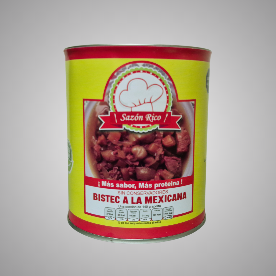 Bistec a la mexicana sazón rico 950 g